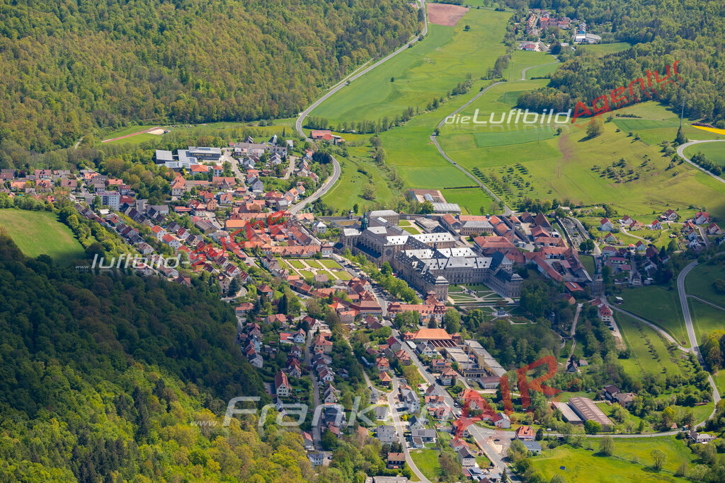 aktuelles Luftbild von  Ebrach  - Luftaufnahme wurde 2019 von https://frankenair.de mittels Flugzeug (keine Drohne) erstellt.