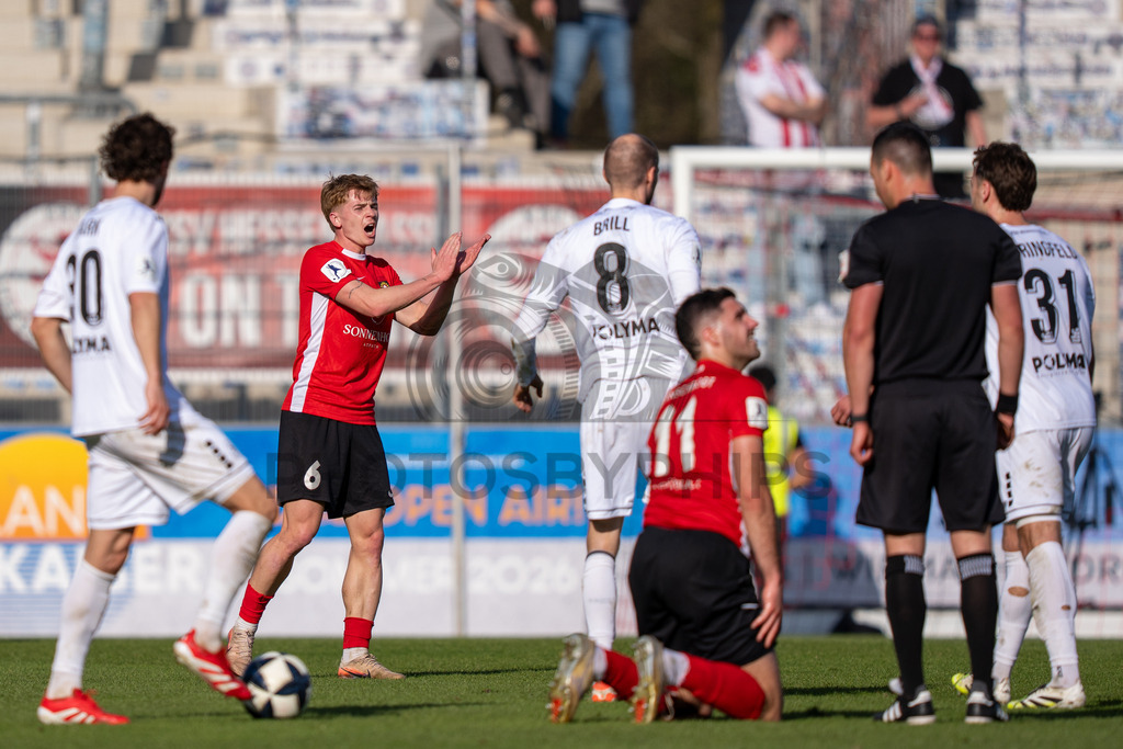 SG Sonnenhof Großaspach vs. KSV Hessen Kassel, Fussball, Regionalliga Südwest, 23. Spieltag, Saison 2025/2026, 07.03.2026 | Christian Mistl (SG Sonnenhof Großaspach, #06),SG Sonnenhof Großaspach vs. KSV Hessen Kassel, Fussball, Regionalliga Südwest, 23. Spieltag, Saison 2025/2026, 07.03.2026Foto: photosbyphips/Philip Ziegler