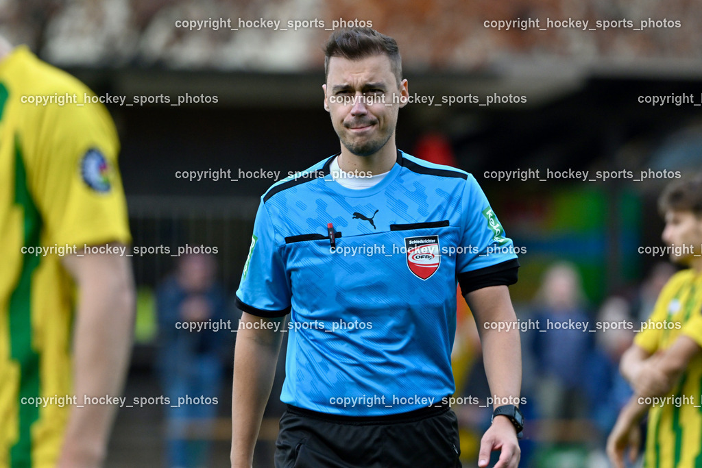 WSG Radenthein vs. FC Nussdorf Debant |  Edin Omerhodzic Referee, WSG Radenthein vs. FC Nussdorf Debant, WSG Radenthein vs. FC Nussdorf Debant am 26.10.2024 in Radenthein (Sportplatz Radenthein), Austria, (Photo by Bernd Stefan)