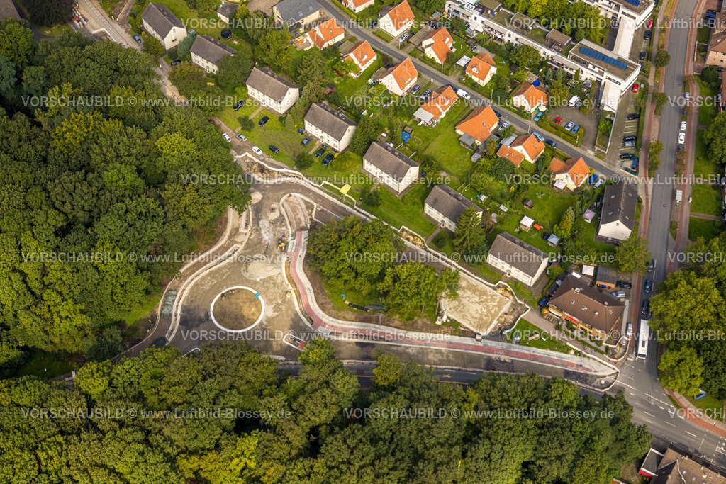 Hamm230900126 | Luftbild, Straßenbauarbeiten Hammer Straße Ecke Bülowstraße mit Neubau Kreisverkehr, Bockum-Hövel, Hamm, Ruhrgebiet, Nordrhein-Westfalen, Deutschland