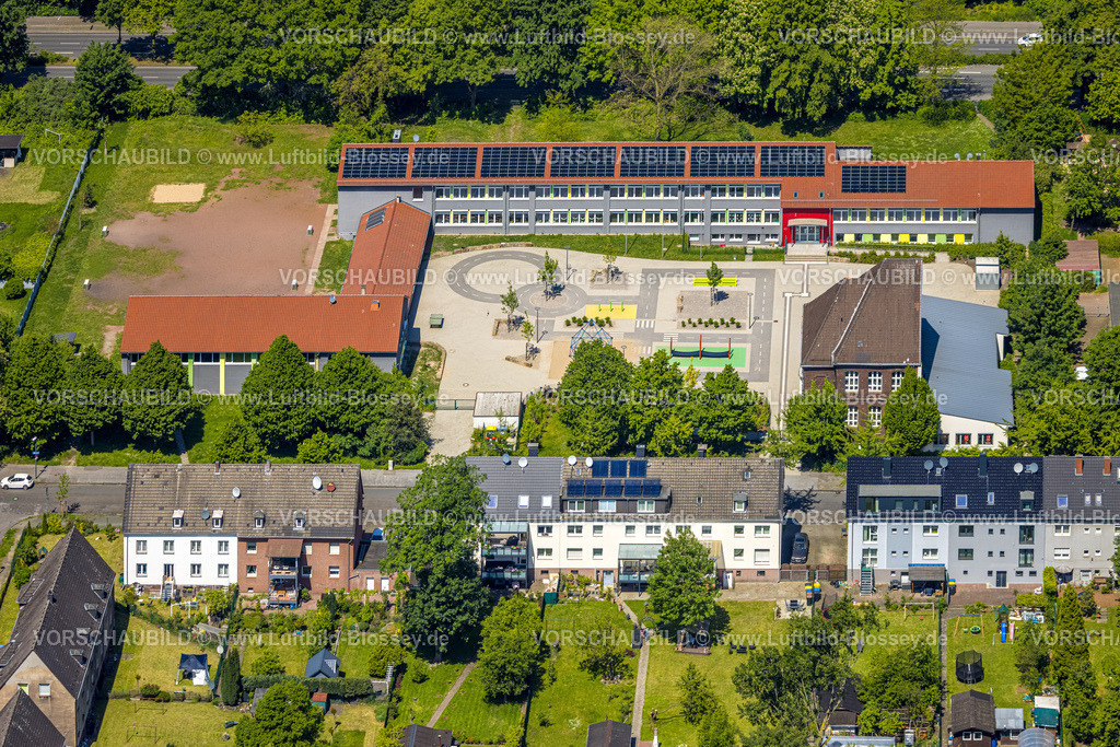 Gelsenkirchen230511612 | Luftbild, Schule an der Erzbahn, Bulmke-Hüllen, Gelsenkirchen, Ruhrgebiet, Nordrhein-Westfalen, Deutschland