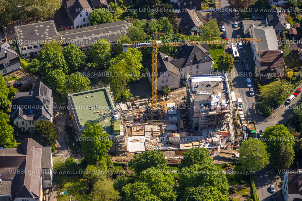 Wetter240503715 | Luftbild, Baustelle und Neubau an der Hartmannstraße, neben der Evang, Stiftung Volmarstein, Volmarstein, Wetter, Ruhrgebiet, Nordrhein-Westfalen, Deutschland