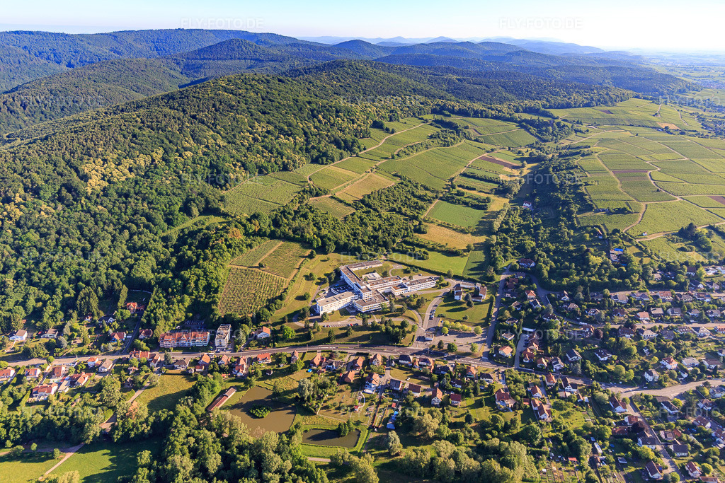 Luftbild: Sonnenberg und Centre Hospitalier de la Lauter - Wissembourg in Wissembourg im Bundesland Bas-Rhin in Frankreich. – Foto: IMG_100981.jpg vom 17.06.2017 durch Werner Riehm/FLY-FOTO.de – Auflösung des Originals: 5472 x 3648 px – Centre Hospitalier - Wissembourg