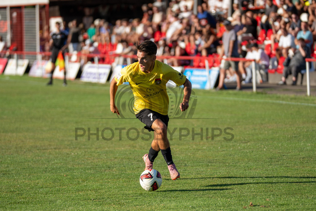 SSV Schwäbisch Hall vs. SG Sonnenhof Großaspach, Fussball, WFV-Pokal, 3. Runde, 11.08.2026 | Deli Hajdini (SG Sonnenhof Großaspach, #07),SSV Schwäbisch Hall vs. SG Sonnenhof Großaspach, Fussball, WFV-Pokal, 3. Runde, 11.08.2026