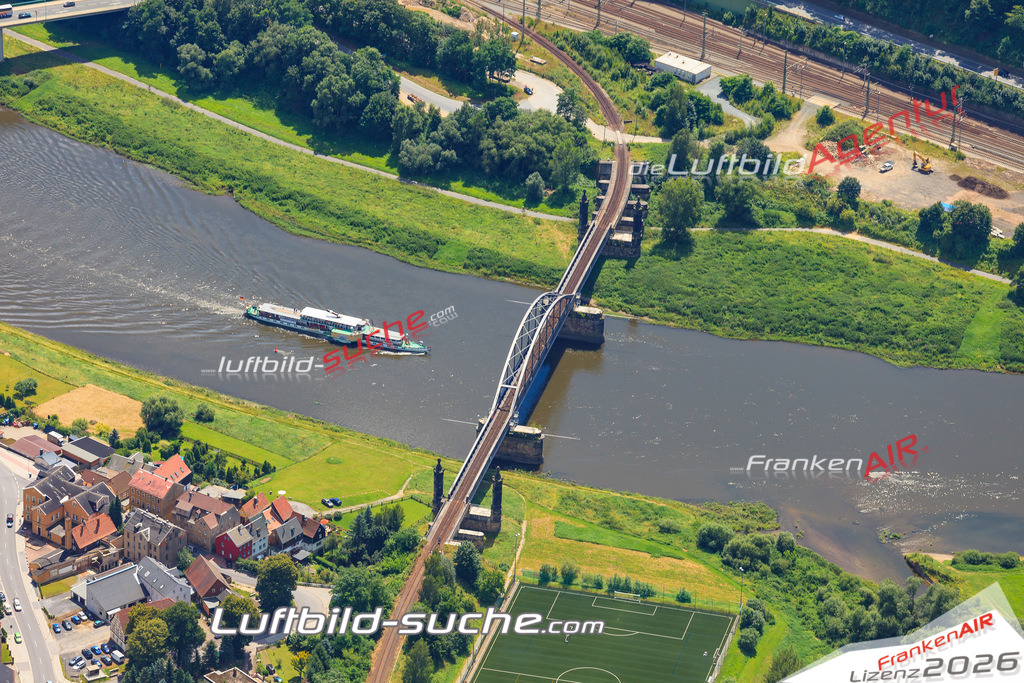 Luftbild von  Bad-schandau - Luftaufnahme wurde 2016 von https://frankenair.de mittels Flugzeug (keine Drohne) erstellt - die Geschenkidee