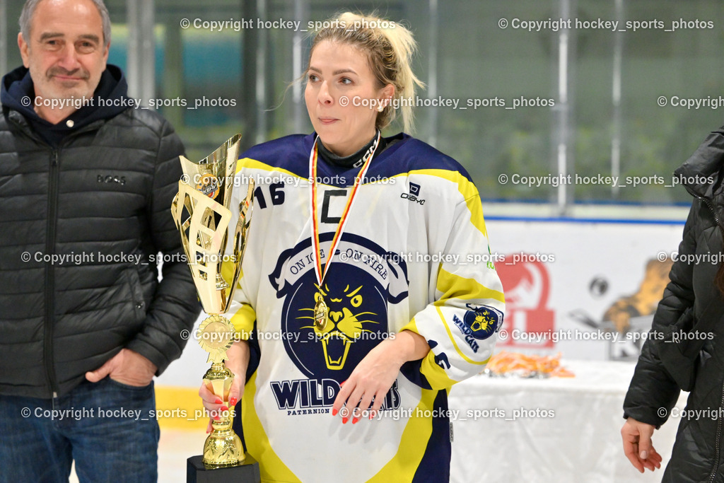 WILDCATS PATERNION & Lady Hawks Siegerehrung-Meisterfeier | #16 Anton Sandra WILDCATS PATERNION, WILDCATS PATERNION &amp; Lady Hawks Siegerehrung-Meisterfeier, WILDCATS PATERNION &amp; Lady Hawks Siegerehrung-Meisterfeier am 12.03.2025 in Steindorf (Ossiachersee Halle), Austria, (Photo by Bernd Stefan)