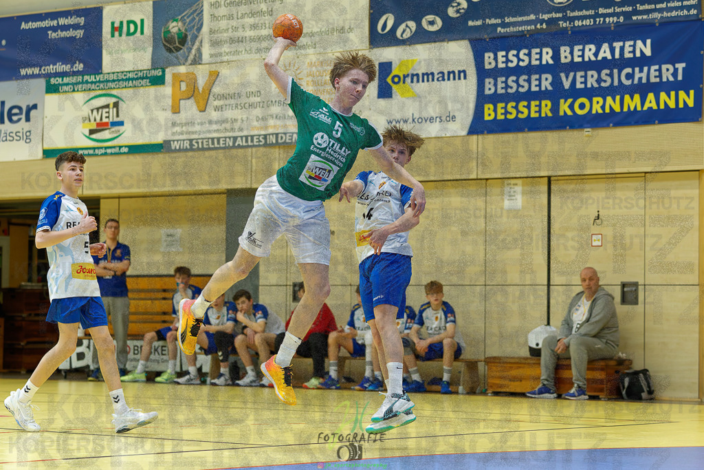 mJC-Regionalliga, Halbfinale Hessenmeisterschaft; HSG Dutenhofen/Münchholzhausen - TSV Pfungstadt | mJC-Regionalliga, Halbfinale Hessenmeisterschaft; HSG Dutenhofen/Münchholzhausen - TSV Pfungstadt am 15.03.2025 in Münchholzhausen (Sporthalle Münchholzhausen)Photo © 2025 - Jörg Heinrich - Realisiert mit Pictrs.com