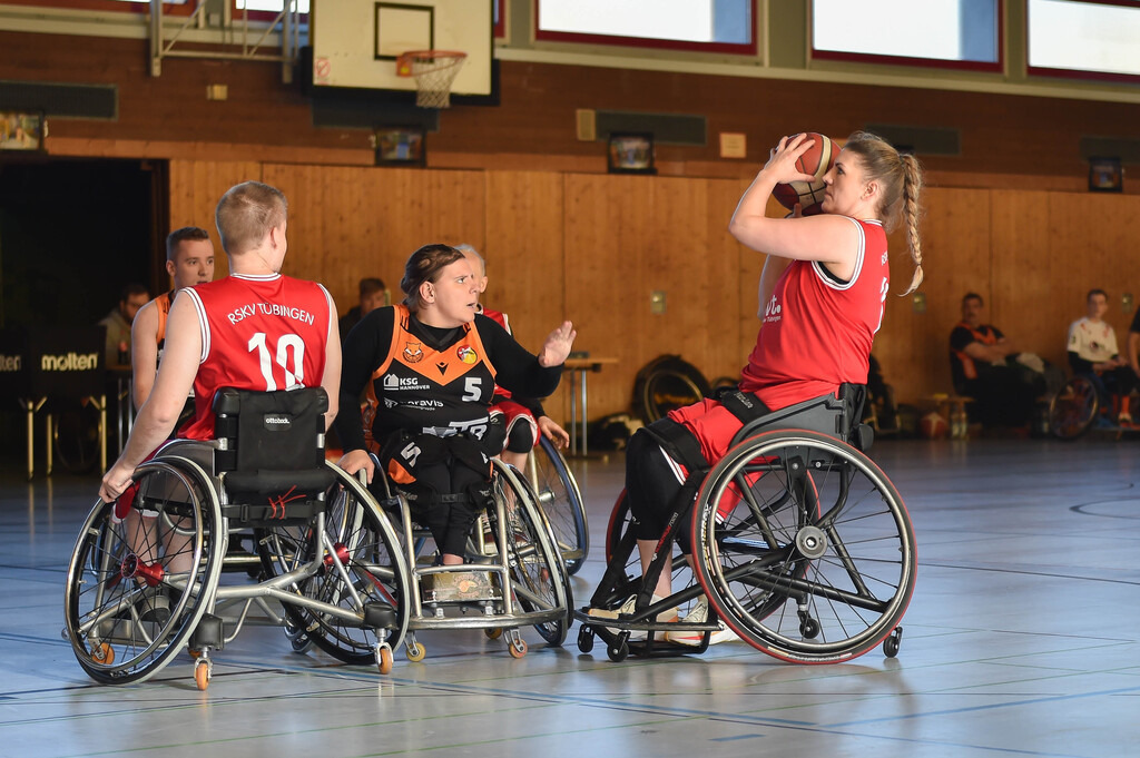 2024-10-26-0014 | RSKV Tuebingen vs. Hannover United 2, Rollstuhlbasketball, 2. Bundesliga Sued, 3. Spieltag, Saison 2024/2025, 26.10.2024, Foto: Ralph Kunze - Realisiert mit Pictrs.com