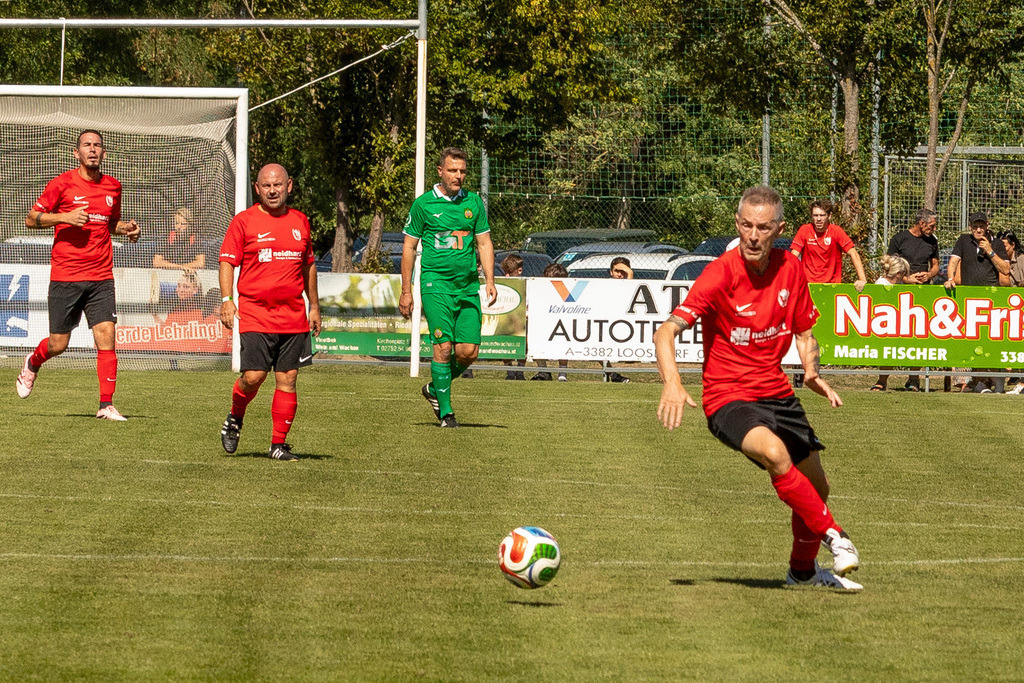 Spiel-0167_Legenden ASK-RAPID | Fotodoku 80 Jahre ASK-Loosdorf: Legendenmatch ASK-Loosdorf - Rapid WIENSponsoren, Mannschaften, Begrüßung, Interviews, das Spiel, Besucher, Fans, Stimmung.