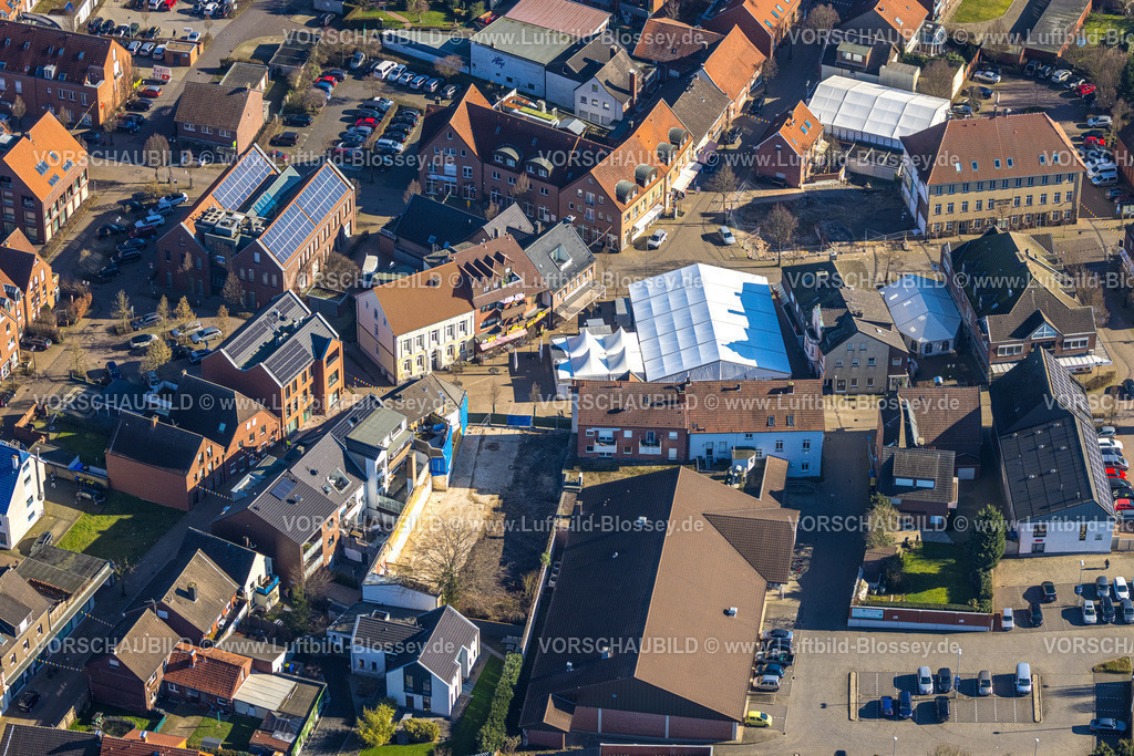 Olfen230206618 | Luftbild, Rathaus, Kirchstraße, Olfen-Stadt, Olfen, Münsterland, Nordrhein-Westfalen, Deutschland