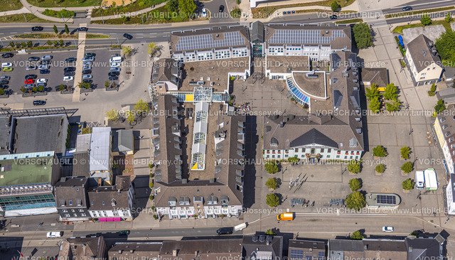 Heiligenhaus220803523 | Luftbild, Rathaus, Rathaus Center, Baustelle, Leubeck, Heiligenhaus, Ruhrgebiet, Nordrhein-Westfalen, Deutschland