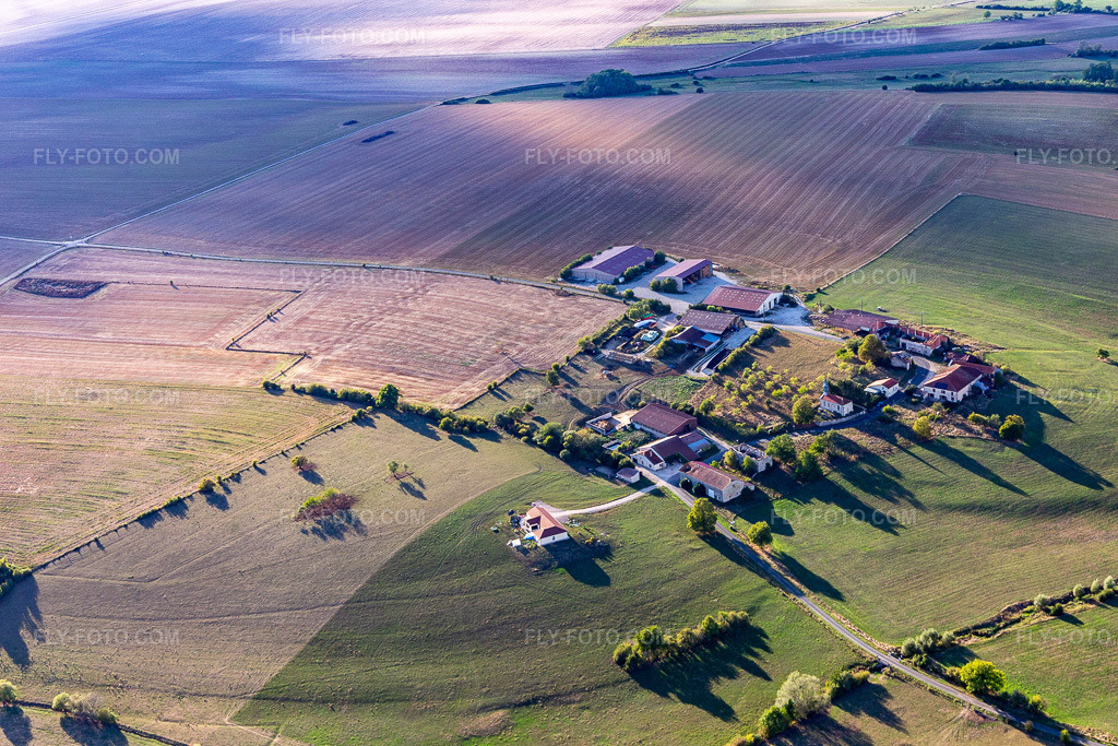 Aerial view: Bressoncourt in Thonnance-les-Moulins in the state Haute Marne, France.Photo: IMG_134302.jpg taken on 09/03/2022 by Werner Riehm/FLY-FOTO.comResolution of the original: 4736 x 3157 px