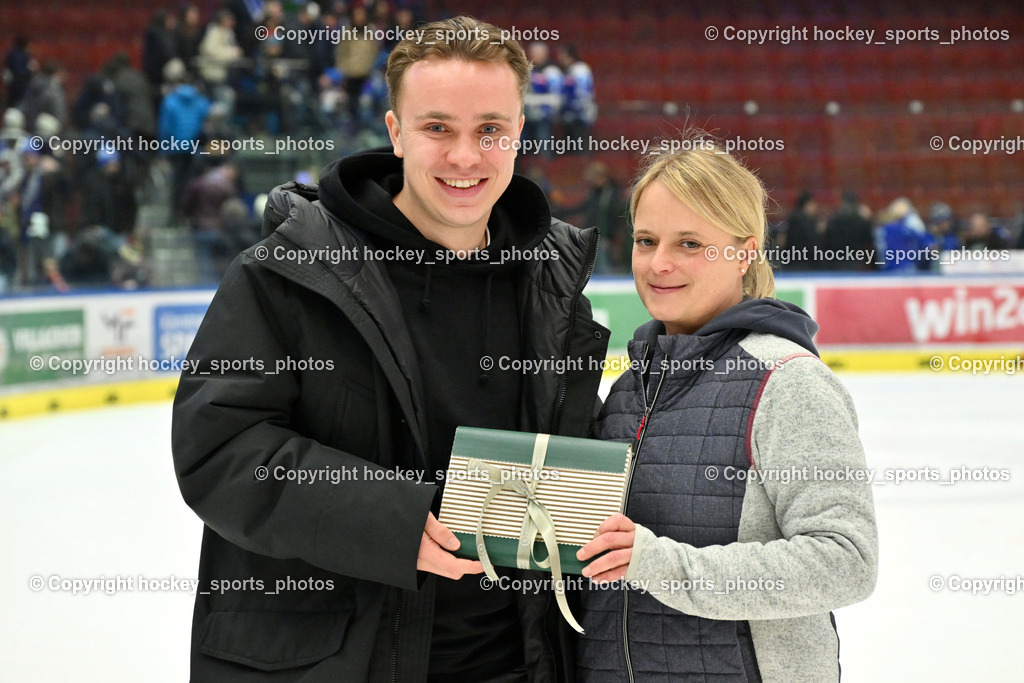 EC IDM WÄRMEPUMPEN VSV vs. Olimpija Ljubljana | Sponsor Schönheiten Gewinnspiel, EC IDM WÄRMEPUMPEN VSV vs. Olimpija Ljubljana, EC IDM WÄRMEPUMPEN VSV vs. Olimpija Ljubljana am 01.02.2026 in Villach (Stadthalle Villach), Austria, (Photo by Bernd Stefan)
