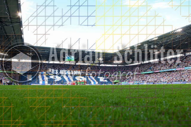 MSV Duisburg vs VfB Stuttgart II - 3. Liga | Duisburg, Deutschland, 02.08.25:   die Choreo vom MSV Duisburgwaehrend des Spiels der 3. Liga MSV Duisburg vs VfB Stuttgart II in der schauinsland-reisen-arena(Foto von Brauer-Fotoagentur / Adrian Schlueter)