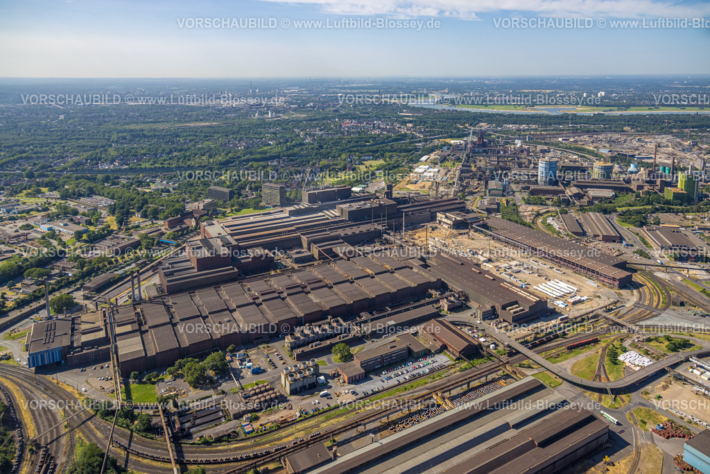 Duisburg230706708 | Luftbild, thyssenkrupp Steel Europe - Warmbandwerk, Baustelle, Marxloh, Duisburg, Ruhrgebiet, Nordrhein-Westfalen, Deutschland