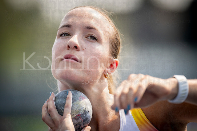 Multisport Event; Ratingen, 27.06.2026 | RATINGEN, GERMANY - JUNE 27, 2026 : Lexie Keller (USA / United States) competing in the heptathlon’s shot put during the Multisport Event at Stadion Ratingen on June 27, 2026 in Ratingen, Germany.