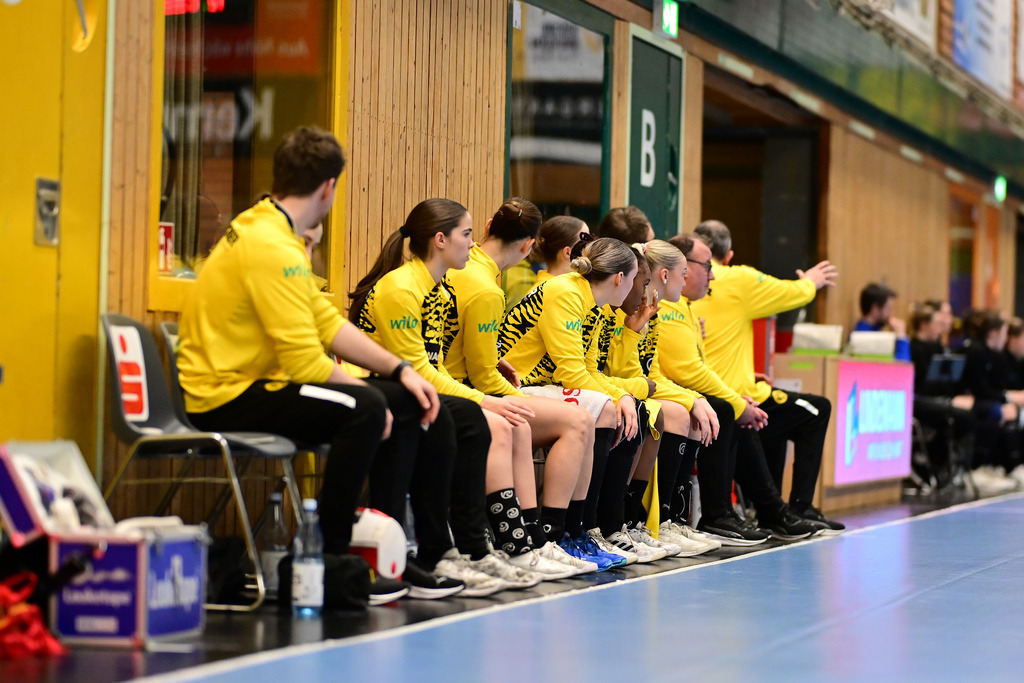 Handball I Frauen I Saison 2024-2025 I 1. HBF I 12. Spieltag I Buxtehuder SV - Borussia Dortmund | Buxtehuder Sportverein Frauen Bank - Realisiert mit Pictrs.com
