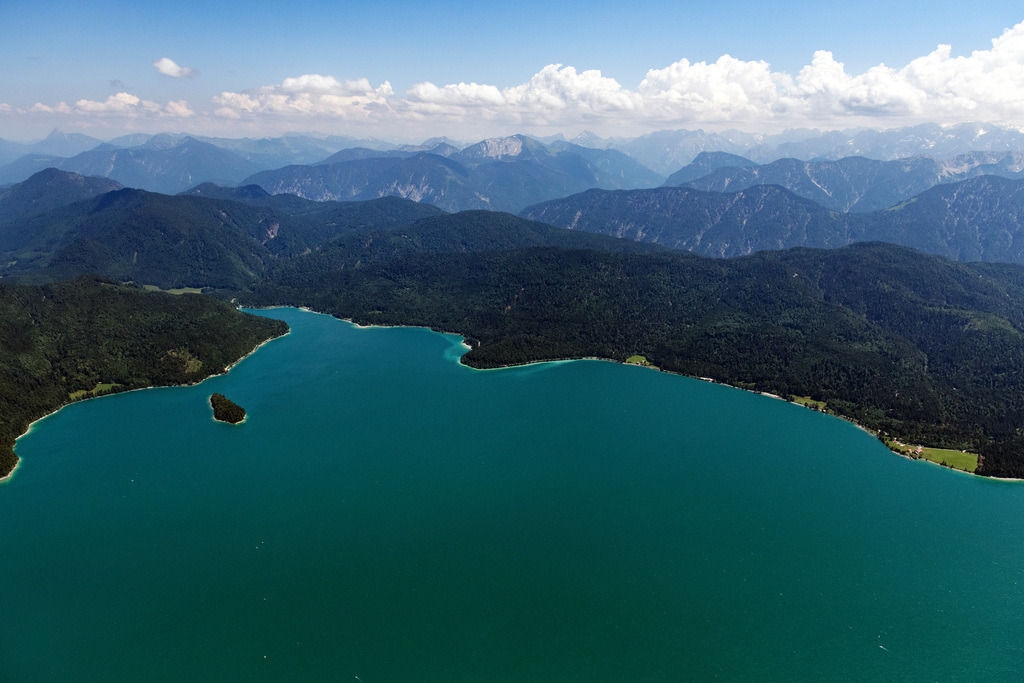 dr__0100390.jpg | KOCHEL AM SEE 13.06.2023 Uferbereiche am Seegebiet des Walchensee in Kochel am See im Bundesland Bayern, Deutschland. 