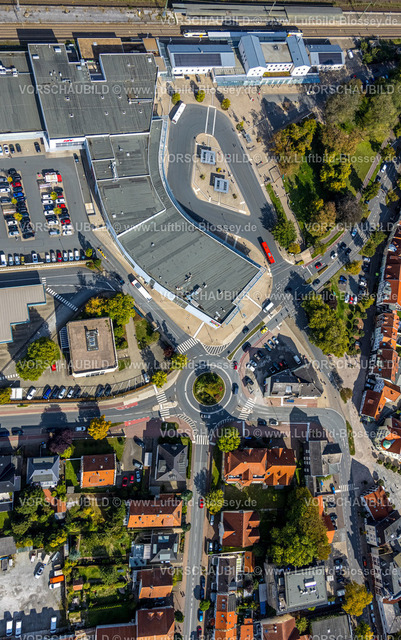 Soest220904393 | Luftbild, City-Center Am Bahnhof mit Kreisverkehr Brüdertor, Walburger, Soest, Soester Börde, Nordrhein-Westfalen, Deutschland