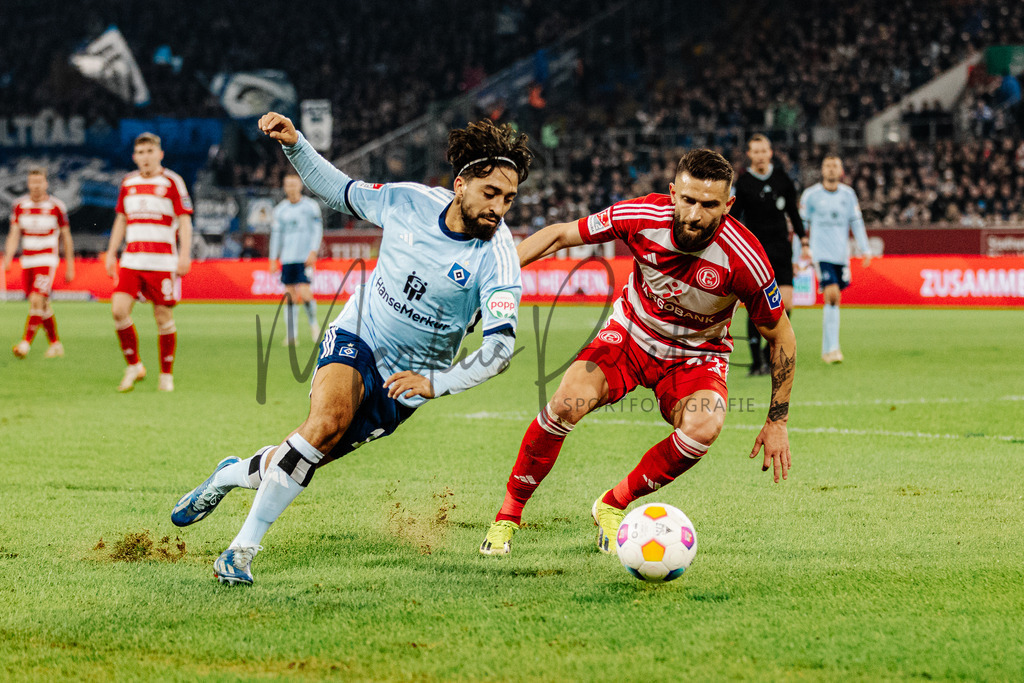 2. Bundesliga, Saison 2023/24, 25. Spieltag: Fortuna Düsseldorf - Hamburger SV | Düsseldorf, 08.03.2024: 2. Bundesliga, 25. Spieltag, Fortuna Düsseldorf gegen Hamburger SV in der Merkur Spiel-Arena in Düsseldorf. Foto: sportfotografie.ms | Markus Paletta - Realisiert mit Pictrs.com