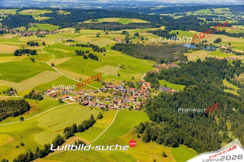 Morgenbach Wildsteig Bild- Das Luftbild wurde 2025 vom UL-Flugzeug heraus erstellt ( keine Drohne ) - Hochauflösende Luftaufnahme -Nicht vergleichbar mit Google Maps oder Satelittenbilder- Die Geschenkidee !Mit Lizenz und Bildrechte bestellbar