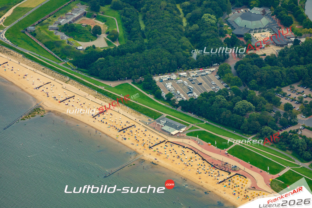 Luftaufnahme Döse Cuxhaven - Die Luftaufnahme wurde 2025 vom UL-Flugzeug heraus erstellt ( ohne Drohne ) - Hochauflösende Luftaufnahme - für professionelle Ausdrucke geeignet. Die Geschenkidee !Mit Lizenz und Bildrechte bestellbar
