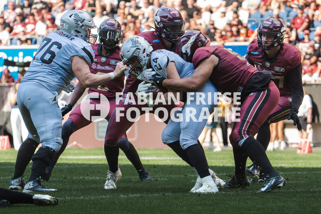 GER Rhein Fire vs. Raiders Tirol, Football, European League of Football, Spieltag 12, Saison 2025, 10.08.2025 | GER Rhein Fire vs. Raiders Tirol, Football, European League of Football, Spieltag 12, Saison 2025, 10.08.2025Foto: Fabian Friese - Realisiert mit Pictrs.com