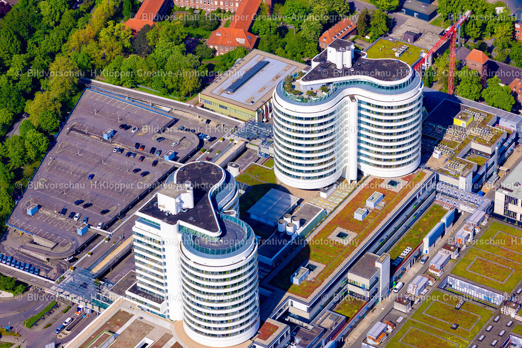 Luftbilder-Münster-9470 | Luftbildfotografie der Stadt Münster Klinikum - Realisiert mit Pictrs.com