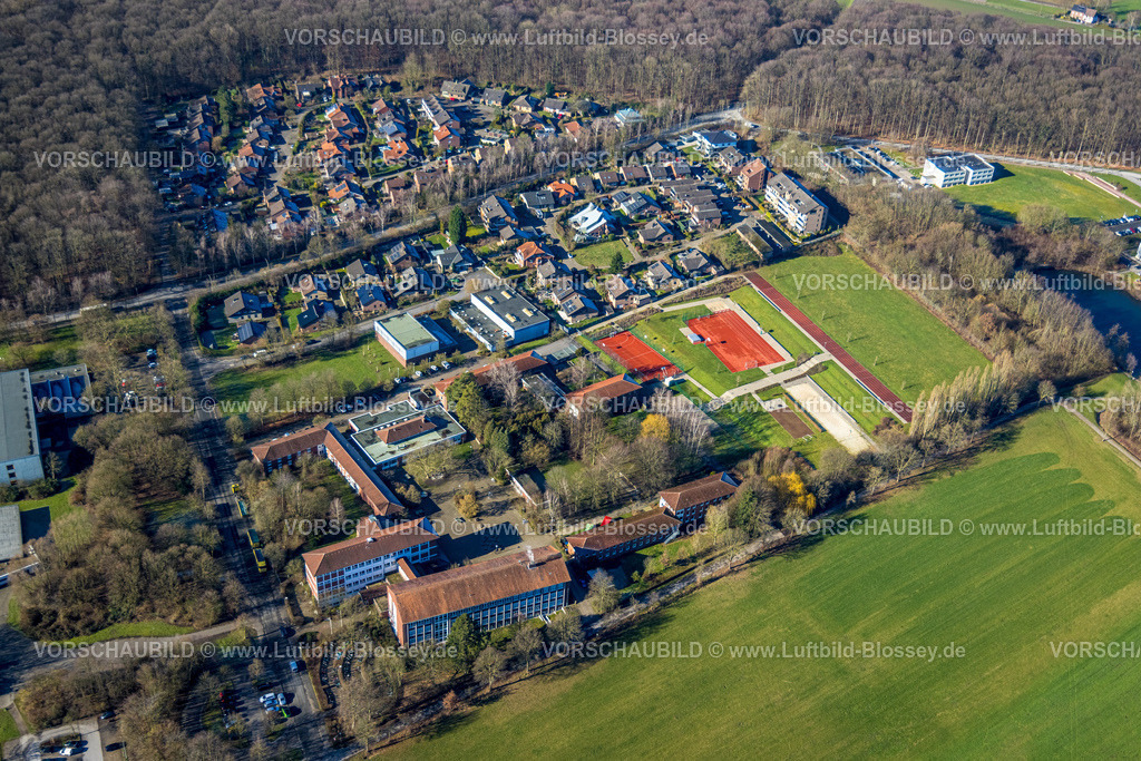 Werne230203433 | Luftbild, Gymnasium St. Christophorus mit Sportanlage, Werne, Ruhrgebiet, Nordrhein-Westfalen, Deutschland
