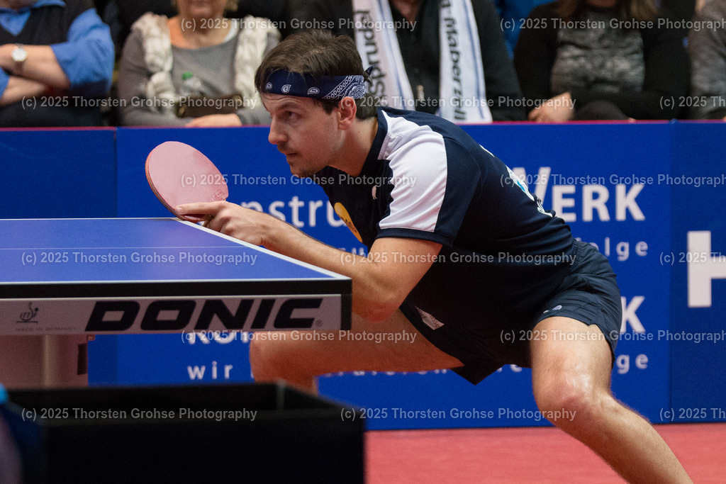 TTBL TTC Fulda-Maberzell vs. Borussia Duesseldorf | Timo BOLL (Borussia Duesseldorfl); TTBL TTC Fulda-Maberzell vs. Borussia Duesseldorf, Tischtennis-Bundesliga - 12. Spieltag am 21.01.2018 in der Hubtex Arena in Fulda, (Deutschland) - Realisiert mit Pictrs.com
