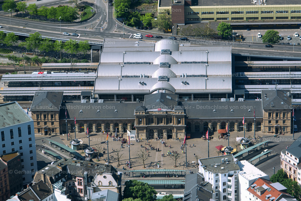 3800221 | Hauptbahnhof, Mainz, ein Eisenbahnknotenpunkt im westlichen Rhein-Main-Gebiet