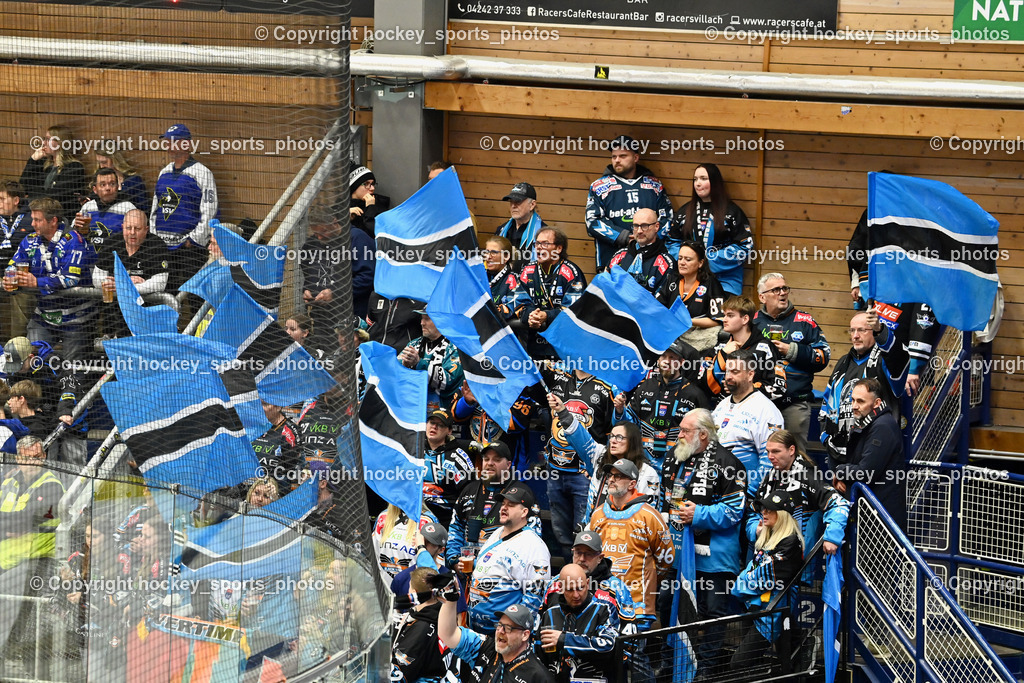 EC IDM WÄRMEPUMPEN VSV vs. Steinbach Black Wings Linz | Black Wings Linz Fans, EC IDM WÄRMEPUMPEN VSV vs. Steinbach Black Wings Linz, EC IDM WÄRMEPUMPEN VSV vs. Steinbach Black Wings Linz am 04.03.2026 in Villach (Stadthalle Villach), Austria, (Photo by Bernd Stefan)