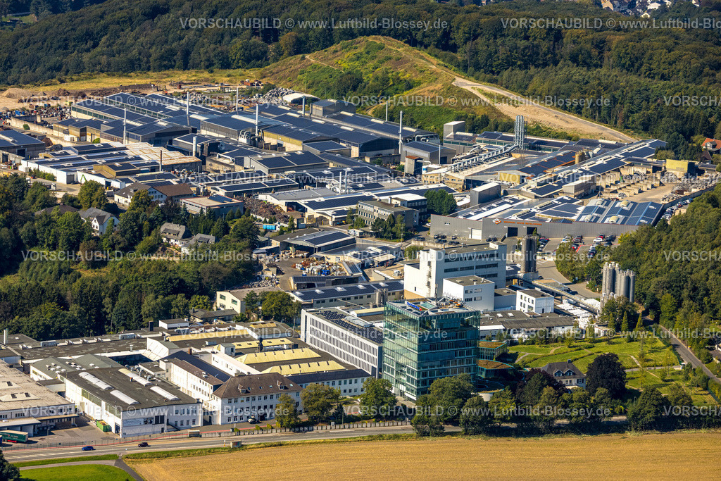 Ennepetal240814509 | Luftbild, Siegfried Jacob Metallwerke GmbH Werksgelände, Solarpanel, dormakaba Deutschland GmbH Werksgelände, Voerde, Ennepetal, Ruhrgebiet, Nordrhein-Westfalen, Deutschland