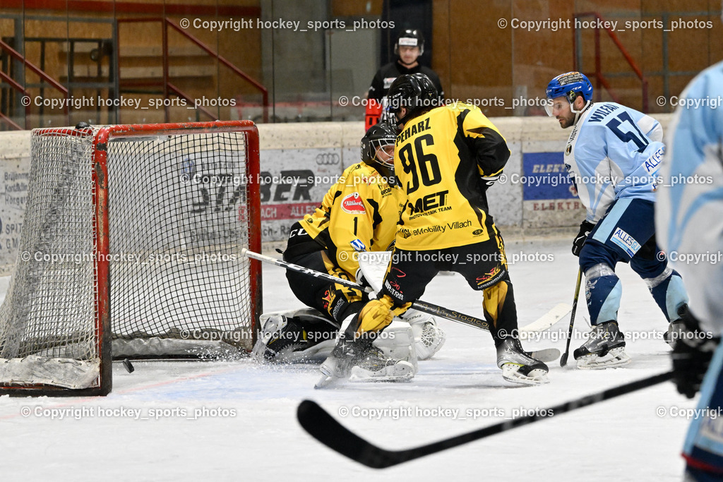 EC Spittal Hornets vs. ESC Steindorf 28.10.2023 | #1 Zauchner Rene, #57 Wilfan Franz, #96 Peharz Joshua
