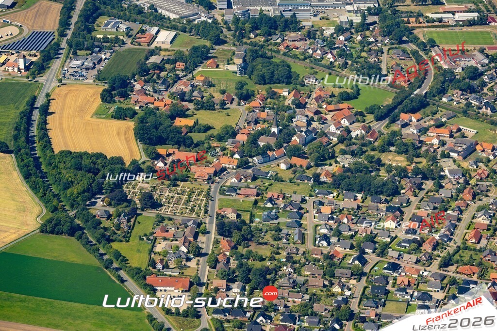 Die Luftaufnahme Dielingen - Stemwede wurde 2022 vom Flugzeug aus (keine Drohne) erstellt. Hohe Auflösung -für große Poster und Wandbilder geeignet - Garantiert!