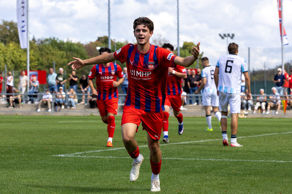 20260830-U19_DFB-Pokal_FCH-1860_033 | 1.FC Heidenheim 1846 vs. TSV 1860 München, Fußball, U19, DFB-Pokal, 2026/2027, 2. Runde, 30.08.2026 in Heidenheim, Walter-Birkhold-Jugendstadion(Foto: Michael Bulling) - Realisiert mit Pictrs.com