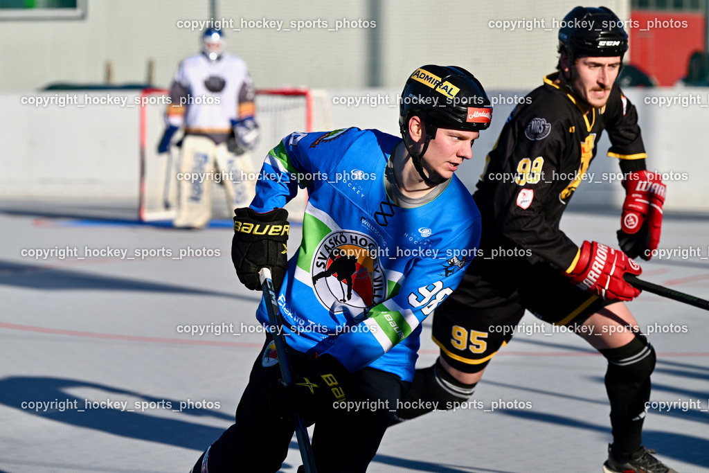 VAS Ballhockey Villach vs. ASKÖ Villach Ballhockey | #98 Maxa Alexander SV ASKÖ Ballhockey, #99 Alagic Adis VAS Ballhockey Villach, VAS Ballhockey Villach vs. ASKÖ Villach Ballhockey , VAS Ballhockey Villach vs. ASKÖ Villach Ballhockey  am 13.05.2026 in Villach (Alpen Arena ), Austria, (Photo by Bernd Stefan)
