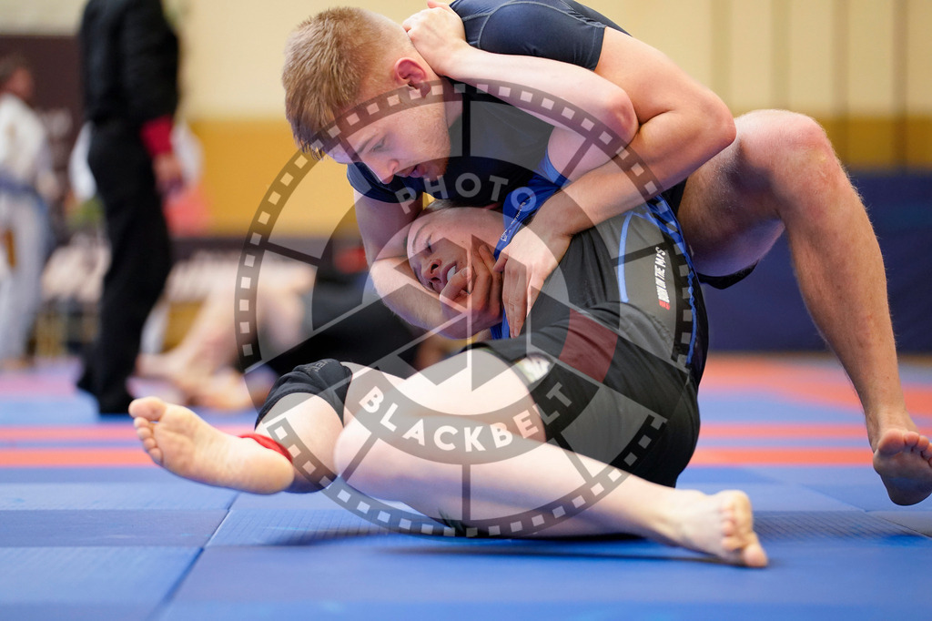 20240203PBB08290 | Fighters compete during the Brazilian Jiu-Jitsu Championship of the AJP Tour in Maintal by Frankfurt am Main, Germany, on February 2, 2024.