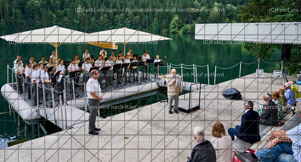 ALP0996_XXXX-Chopin-Festival_Ausklang | (C)FotoLois.com, Alois Spandl. XXXX. Chopin-Festival in der Kartause Gaming, musikalischer AUSKLANG auf der Seebühne Lunz mit dem Blasorchester der Miltärmusik Niederösterreich unter der Leitung von Oberst Adolf Obendrauf, So 18. August 2024.