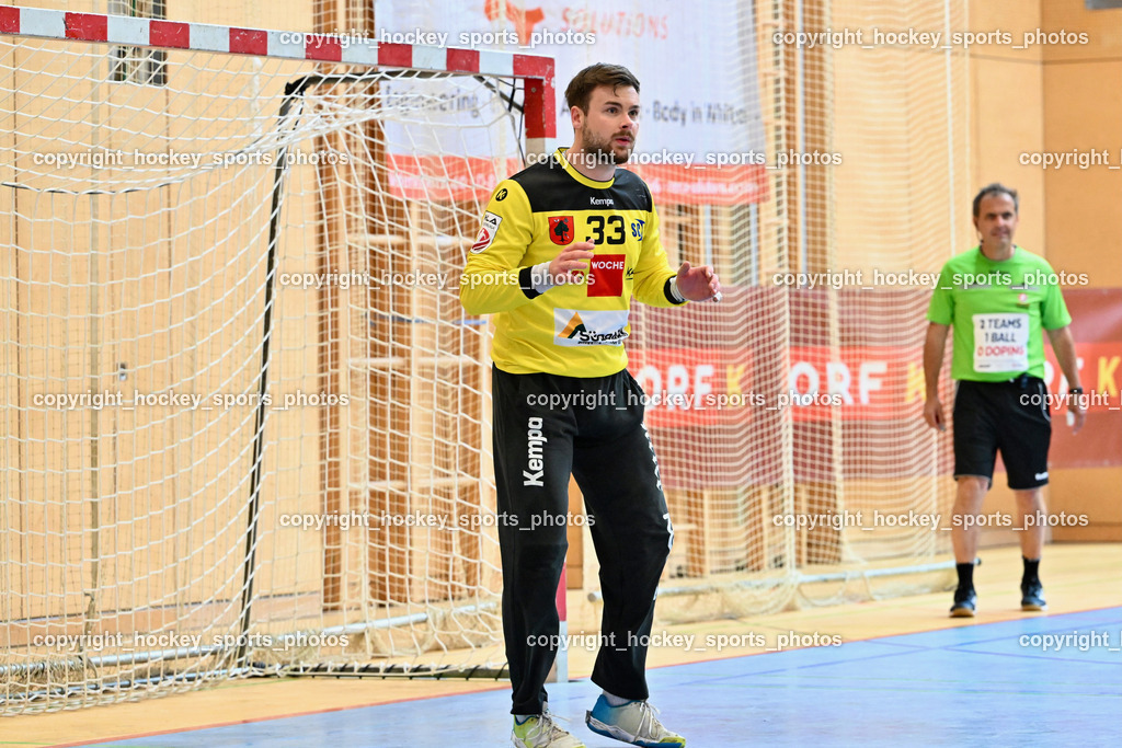SC Ferlach vs. ALPA HC Hard | #33 STRIEBNIG Florian SC Ferlach, SC Ferlach vs. ALPA HC Hard, SC Ferlach vs. ALPA HC Hard am 30.04.2024 in Ferlach (Ballspielhalle Ferlach), Austria, (Photo by Bernd Stefan)