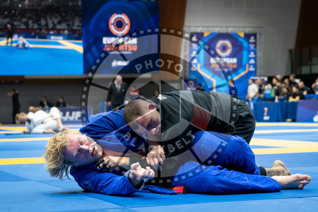 20240126PBB0246 | Fighters compete during the Brazilian Jiu-Jitsu European Championship of the IBJJF in Paris, France, on January 26, 2024.