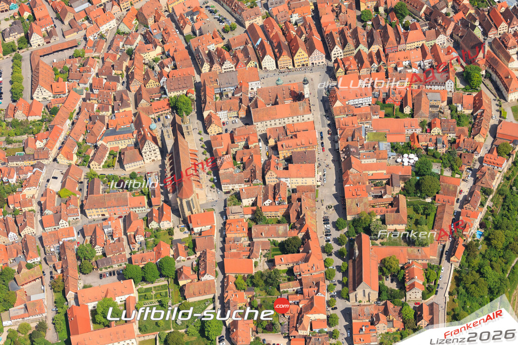 Luftbild von Altstadt Rothenburg-tauber - Luftaufnahme wurde 2015 von https://frankenair.de mittels Flugzeug (keine Drohne) erstellt - die Geschenkidee