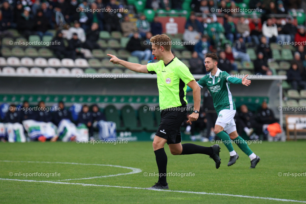 Fußball I Herren I Saison 2025/2026 I Regionalliga Nord I 19. Spieltag I VfB Lübeck - SV Meppen | Florian Pötter (Schiedsrichter) pfeift Elfmeter - Realisiert mit Pictrs.com