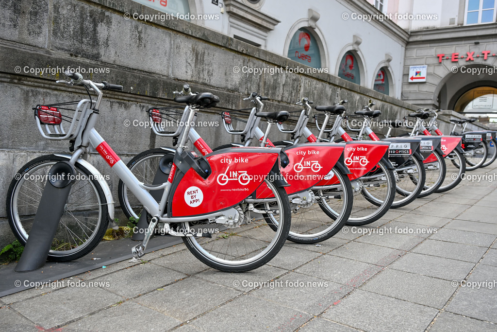 Fahrrad_ Leihfahrrad_ 10.05.2024-3 | 10.05.2024, Linz, AUT, Fahrrad, Leihfahrrad, im Bild Fahrrad, Leihfahrrad, Radstaender, Verleihstelle, Next Bike