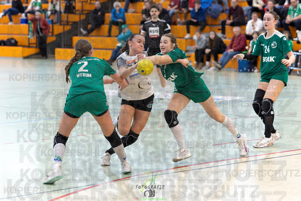 Jugendbundesliga wJA, Pokalrunde, HSG Kleenheim/Langgöns - Frisch Auf Göppingen | Jugendbundesliga wJA, Pokalrunde, HSG Kleenheim/Langgöns - Frisch Auf Göppingen am 28.02.2026 in Oberkleen (Weidig-Halle)Photo © 2026 - Jörg Heinrich - Realisiert mit Pictrs.com
