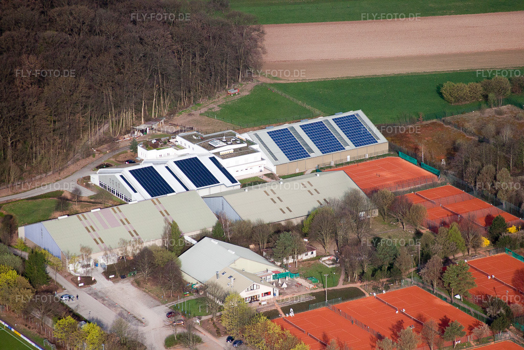 Luftbild: Württemb. Tennisbund, Emerholzweg im Ortsteil Stammheim in Stuttgart im Bundesland Baden-Württemberg in Deutschland. Foto: IMG_39307.jpg vom 03.04.2011 durch Werner Riehm/FLY-FOTO.de