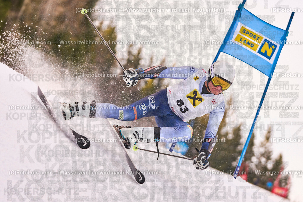 ALP1114_MastersCup-RTL-II_LKHF_Schaub Guenter | NÖ Raiffeisen MastersCup, Jugend - Damen - Herren, Riesentorlauf-Rennen 2 auf der Fuchswaldpiste in Lackenhof am Ötscher, durchführender Verein: Schiklub Lackenhof, So 9. Februar 2025.