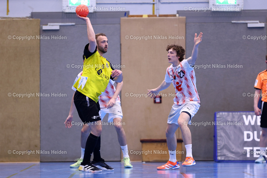 NH_TSVAltenholz_FuechseBerlinII_HandballMaenner3Liga_02052026 | #6 Simon Seebeck (TSV Altenholz), #23 Rune Laskowski (Füchse Berlin II)Handball I Herren I  3. Liga Männer - Staffel Nord-Ost I Saison 2025-2026 I 29. Spieltag I TSV Altenholz - Füchse Berlin Reinickendorf II I 02.05.2026 I Edgar-Meschkat-Halle
