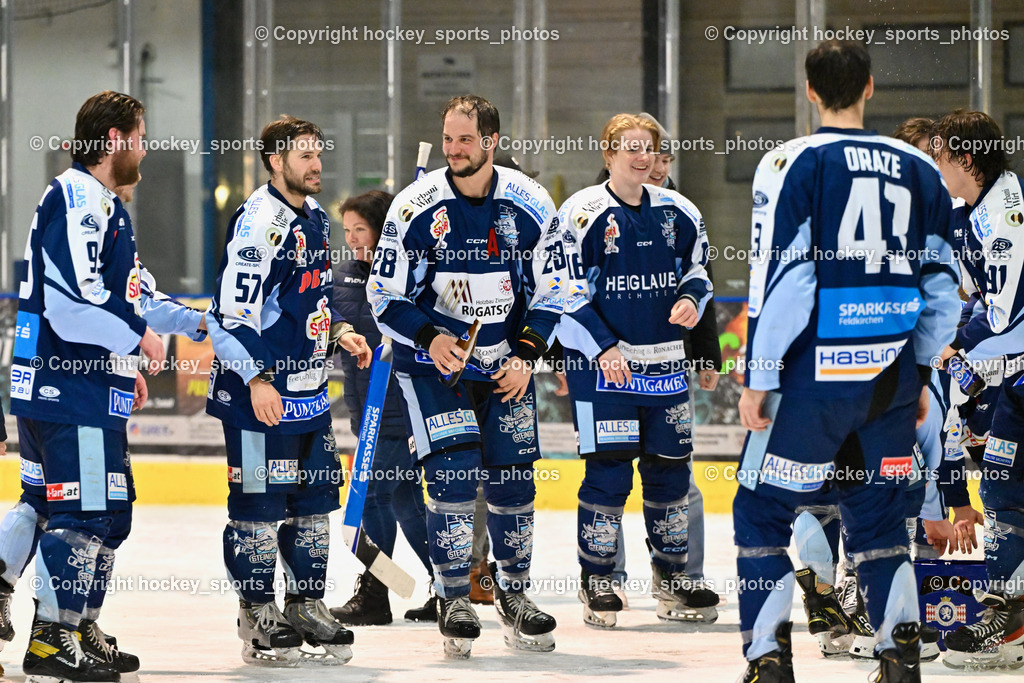 ESC Steindorf vs. EHC Althofen 8.3.2024 | ESC Steindorf vs. EHC Althofen 8.3.2024, ESC Steindorf vs. EHC Althofen Meisterfeier am 08.03.2024 in Steindorf (Ossiachersee Halle), Austria, (Photo by Bernd Stefan)