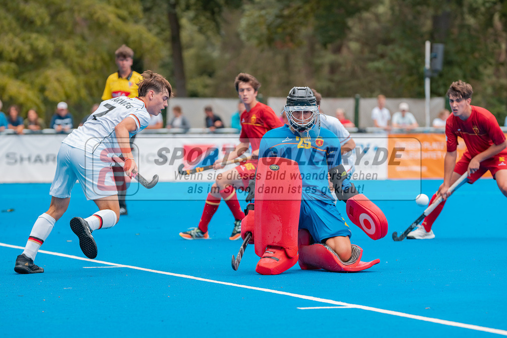 HK_20230715_102492 | Euro Hockey MU18 SF2 Spain vs Germany Championship Girls &amp; Boys am 15.7.2023 CHTC , Krefeld ,